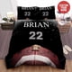 thumbnail image 1 of Football Custom Name Quilt Duvet Cover Set Bedding Bedspread Bedclothes Children3-Piece Bedding Set, 1 of 5