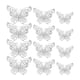 thumbnail image 3 of Decoración de Pared Mariposa Hueca 3D Plateada, 3 of 3
