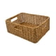 thumbnail image 3 of Cesta De Mimbre Decorativa Tejida A Mano Cesta De Pan Para Estante De Cocina Hogar Oscuro 38x26x13cm, 3 of 5