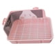 thumbnail image 3 of Caja De Arena Para Conejos, Baño Para Mascotas, Gato, Conejos, Conejito, Pequeño Animal, Orinal, Entrenador, Rosa, 3 of 5