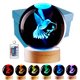thumbnail image 1 of Lámpara Crystal Ball Conalisk 3D Hummingbird con mando a distancia, 1 of 9