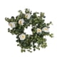 thumbnail image 2 of Vides Artificiales Guirnalda De Camelias De Eucalipto Falso Flor Blanca Grande, 2 of 3