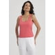 thumbnail image 1 of Polera Mujer Lisa Doble Capa Naranjo Oscuro, 1 of 8
