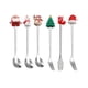 thumbnail image 1 of Juego De Tenedores Y Cucharas Navide?as, Utensilios Multiusos Para Boda, Helado, Argent, 6 Piezas, 1 of 5
