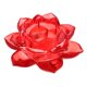 thumbnail image 3 of Budismo Adoración Flor de loto Candelabros de cristal Decoración del hogar Rojo, 3 of 5