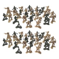 Bothyi - 100 Uds Figuras De Soldados Multipropósito Para Mesa De Arena De Escena De Construcción De Batalla