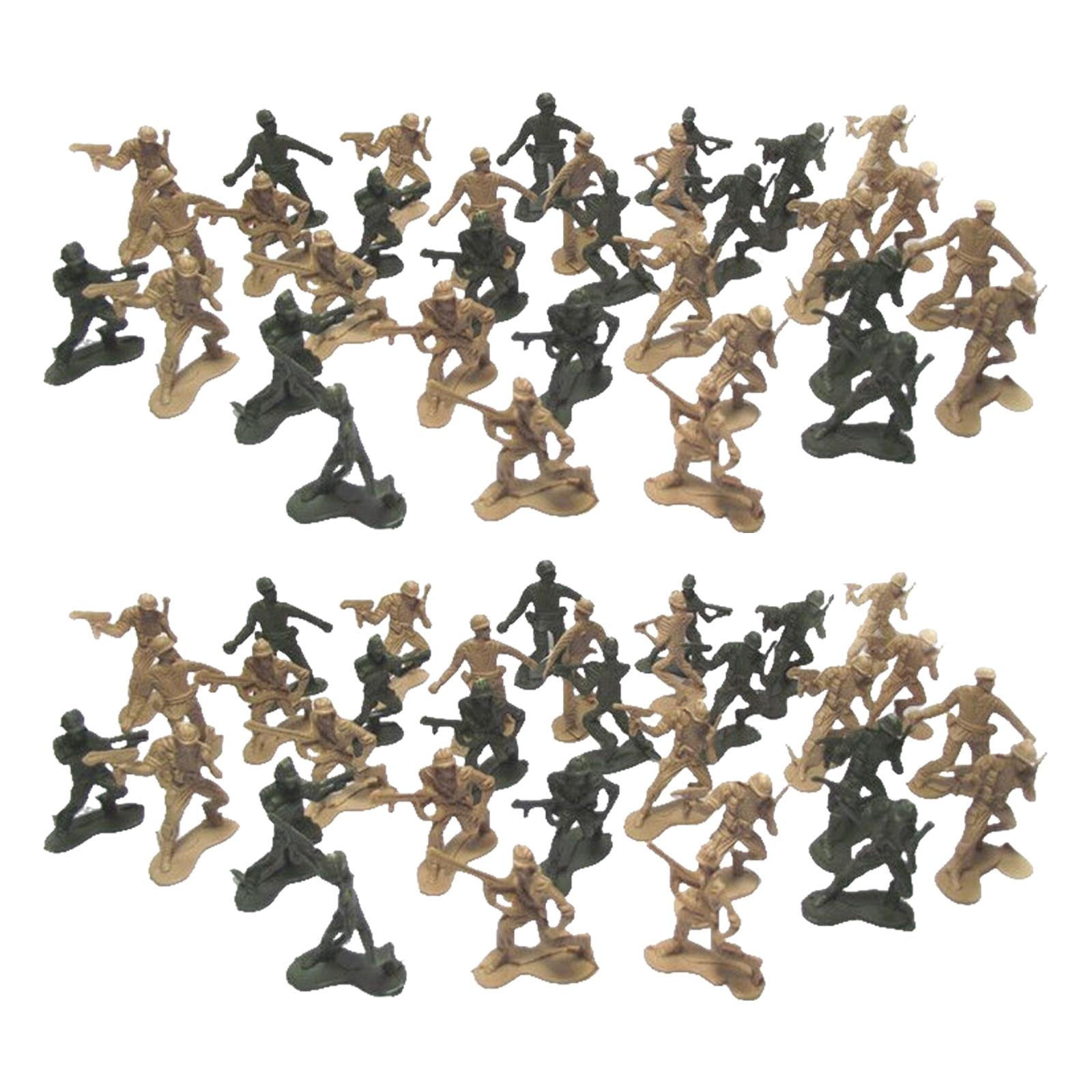 Bothyi - 100 Uds Figuras De Soldados Multipropósito Para Mesa De Arena De Escena De Construcción De Batalla