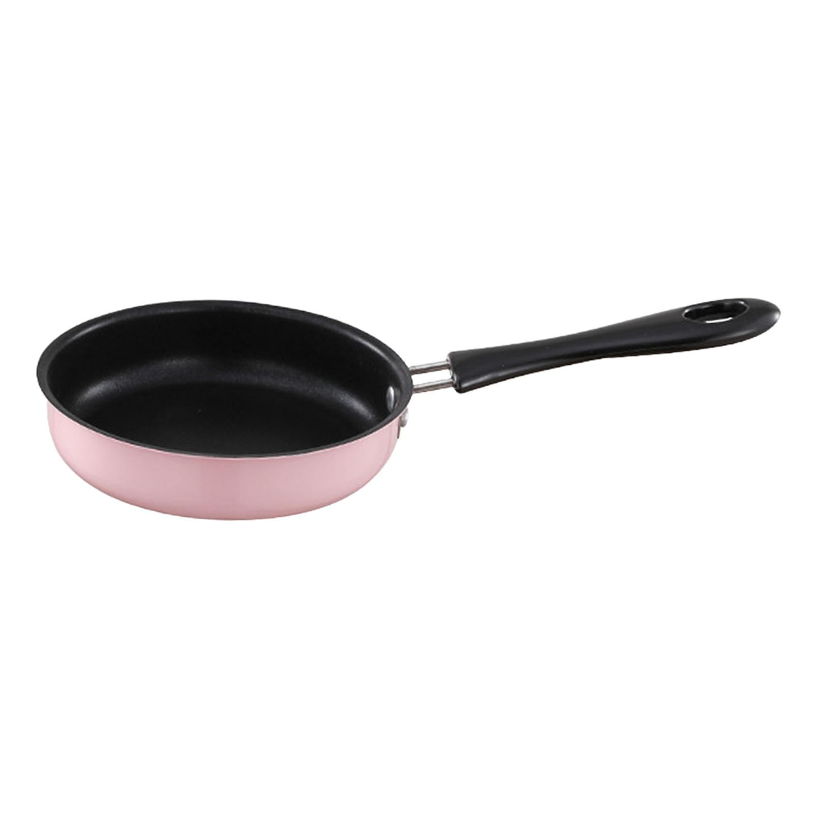 Bothyi - Sartén Antiadherente Con Mango Largo Para Cocina De Inducción Rv Travel Kitchen Pink