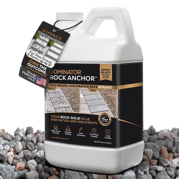 DOMINATOR Rock Glue DOMINATOR Rock Anchor 1.89 L para grava de jardinería