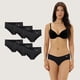 thumbnail image 1 of Pack de 6 Calzones Bikini Microfibra Corte Laser Mujer, 1 of 4