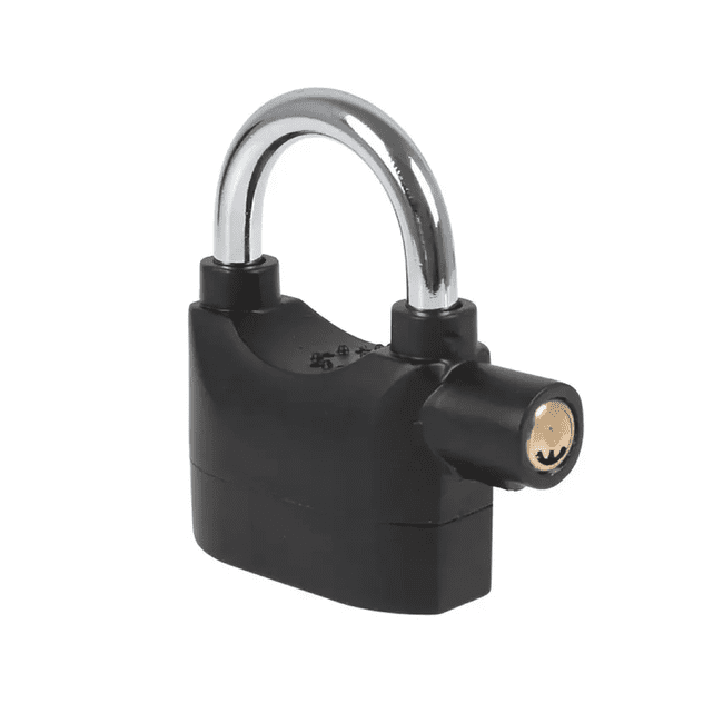 Genérico - Candado Con Alarma Para Motos Y Bicicletas 110db + Pilas