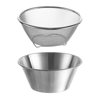 Xusx111 - Cestas De Bayas, Mini Filtro Con Tazón, Acero Inoxidable Puede Colander Pequeño Recipiente Para Bayas, Fresa, Uva, Cereza, Lavavajillas Caja Fuerte (16Cm)