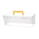 thumbnail image 3 of Caja de herramientas transparente con asa, estuche de transporte portátil, organizador de almacenamiento para herramientas de reparación, hardware, vi Amarillo 358 x 12 x 108 cm, 3 of 5