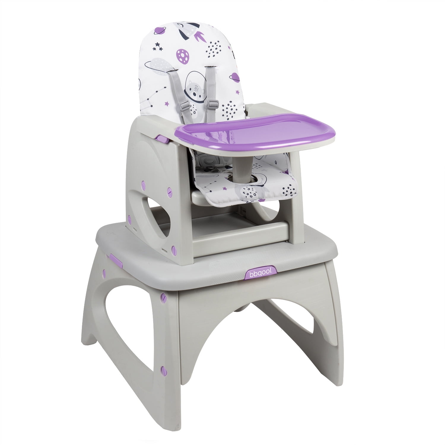 Silla De Comer Escritorio Foodzy 3-In-1 Lavender