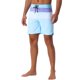 thumbnail image 4 of INSPIRE CHIC Pantalones Cortos de Natación a Rayas con Bloque de Color y Cintura con Cordón para Hombre 28 Azul Cielo, 4 of 6