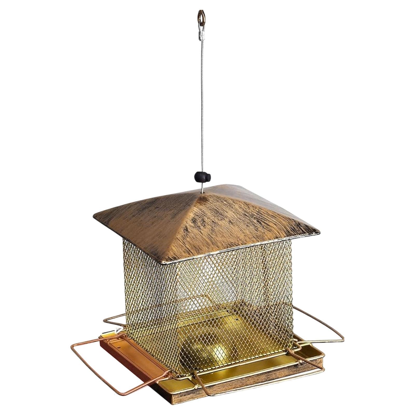 Magideal - Casa Para Pájaros Colgante Al Aire Libre, Casa Para Pájaros De Diseño Retro, Casa Para Pájaros Multifuncional, Decoración De Jardín Para Amantes De La