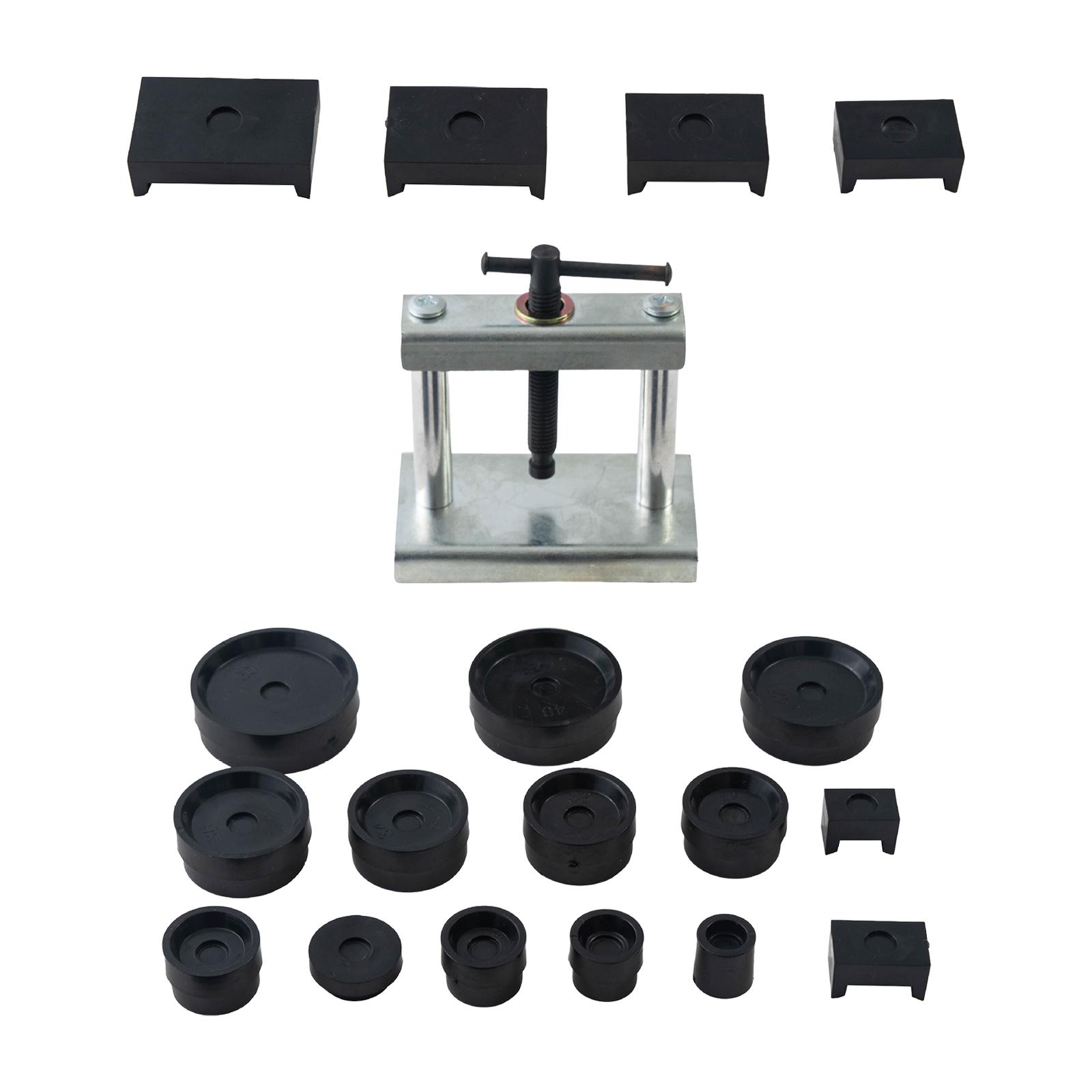 Magideal - Juego De Para Reloj, Cierre De Caja De Reloj, Juego De Herramientas De Reparación De Relojes De Relojero Con Mordazas De Montaje De 18 Piezas