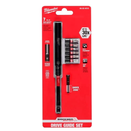 Milwaukee - Guia Magnetica + Puntas De Impacto 7 Piezas Lacce