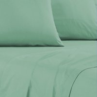 Sabana Andes Microfibra Lisa Verde 1.5 Plaza