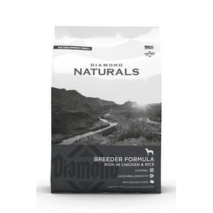 Diamond Naturals - Alimento Seco Perro Adulto Breeder Sabor Pollo & Arroz Bolsa, 20Kg
