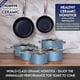 thumbnail image 3 of Set de utensilios de cocina Nuwave Healthy Duralon Blue Ceramic Antiadherente, 3 of 9