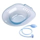 thumbnail image 1 of Se sienta en el baño, bidé, baño de cadera portátil con cisterna, cómodo asiento de inodoro, lavabo, cuenco de lavado, lavabo de limpieza para baño de azul un, 1 of 5