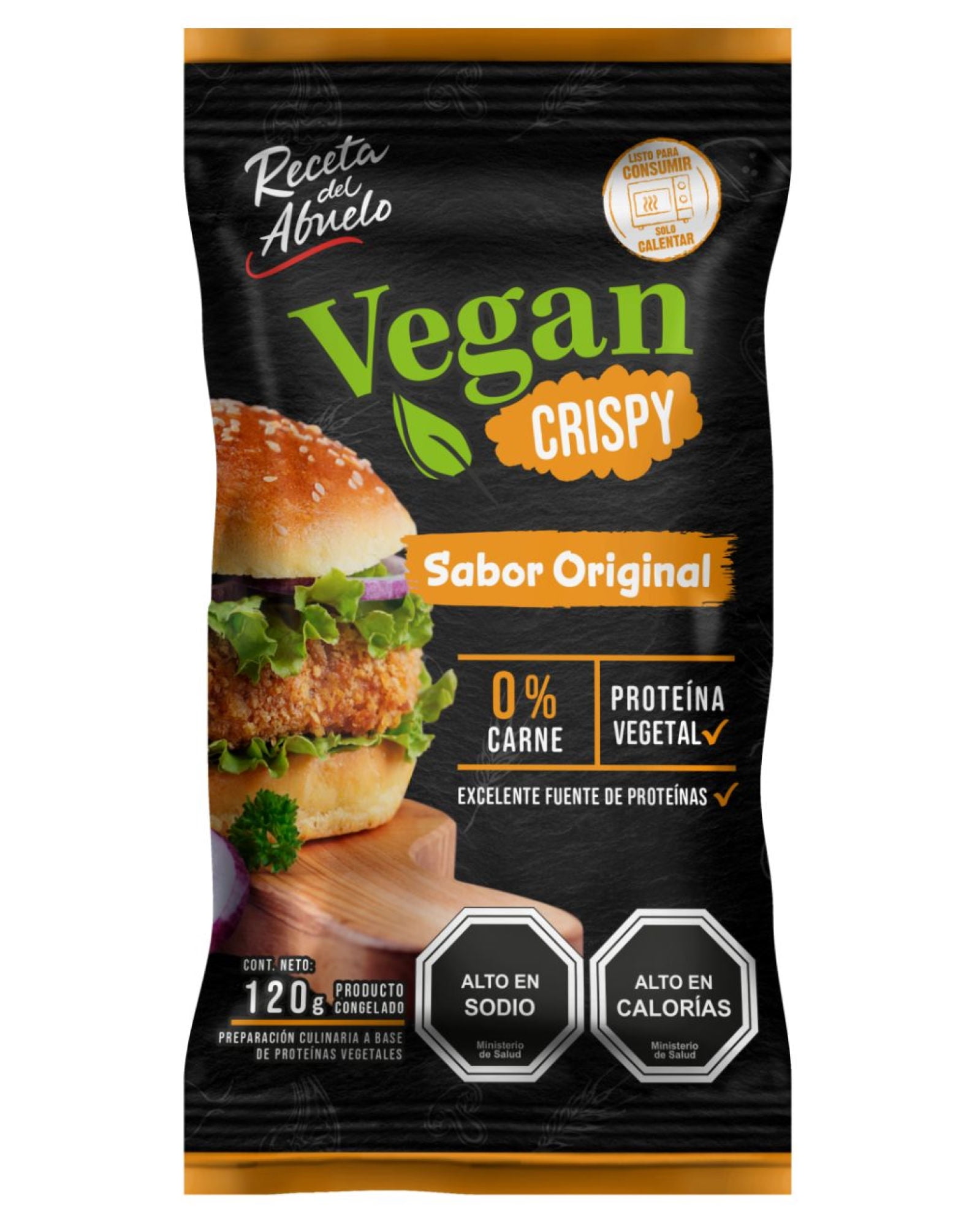 Pollo Apanado Vegetal Vegan Crispy 120 gr Receta Del Abuelo