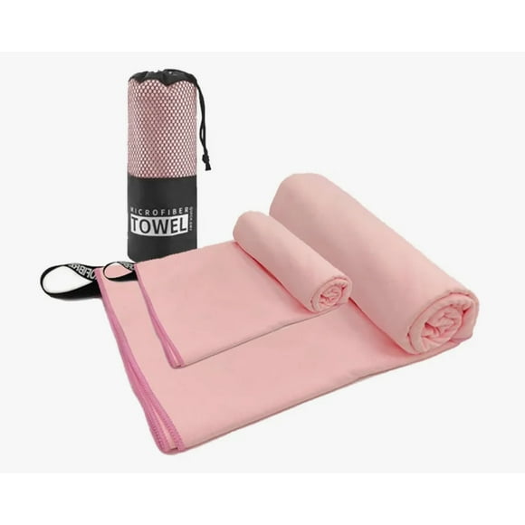 Pack X2 Toallas Microfibra Rosa