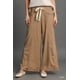 thumbnail image 1 of Saronite Saronite Pantalones Anchos de Tiro Alto, Color Café con Leche (para Mujer), 1 of 1