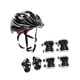 thumbnail image 5 of 7pcs/set para niños Casco de bicicleta de bicicleta Casco reutilizable Kit de protección de scooter de patinaje multipropósito Casco de skateboard Negro, 5 of 5