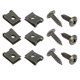 thumbnail image 1 of 20 juegos de clips en U de 4.8x16mm con tornillos surtidos para clips de coche, sujetadores con tornillos para asegurar cables y alambres, color verde militar, 1 of 7