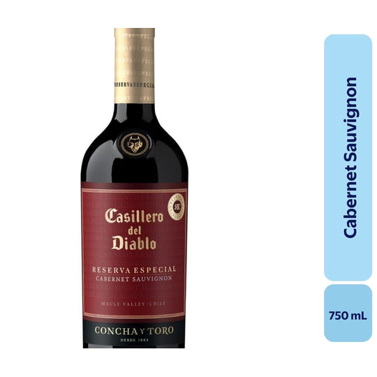 Vino Cabernet Sauvignon Botella 750 mL Casillero Del Diablo