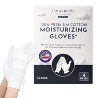 Guantes Hidratantes Cottonnerie Original Cotton, 4 Pares