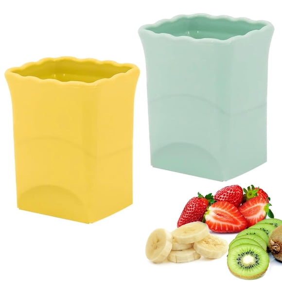 Cortador de frutas quskay pack de 2 colores Amarillo/Cian
