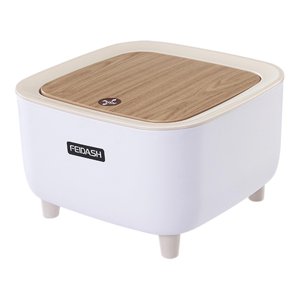 Magideal - Mini Cubo De Basura Antideslizante, Con Tapa, Cubo De Basura, Cubo De Basura, Cubo De Basura De Para Encimera De Oficina, Baño, Tocador De Escrito