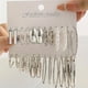 thumbnail image 3 of 12pairs Sparkling White Faux Pearl Circle Hoop Earrings - Add Elegance to Your Look!, 3 of 4
