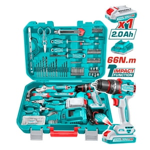 Kit Taladro Inalámbrico Impacto 165 Piezas Total