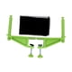 thumbnail image 2 of Juego de Postes para Red de Tenis de Mesa, Red de Práctica de Montaje Rápido, Red con Abrazadera de Tornillo para Adultos, Marco de Red para Reuniones Verde, 2 of 5