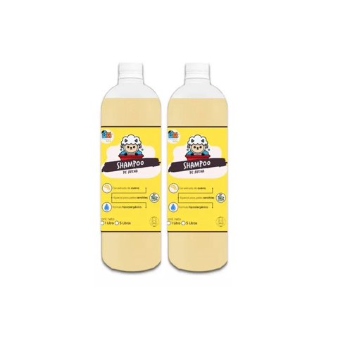 Mascokits - Pack 2 Shampoo Avena Orgánico 1 Litros Perros & Mascotas