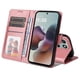 thumbnail image 4 of Funda Billetera para Motorola Moto G56 con Porta Tarjetas y Soporte Ajustable Rosa, 4 of 6