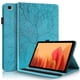 thumbnail image 1 of Funda con relieve del Árbol de la Vida para tablet Samsung Galaxy Tab A7 Lite con soporte, ranuras para tarjetas y soporte para lápiz óptico. Azul, 1 of 6