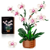 Juego De Bloques De Construcción Joniuuca Orchid Con Luz Led, 729 Piezas