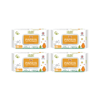 4 Paquetes Toallitas Húmedas Aiwibi 99.9% Agua Con Fibra De Papaya 336 Unidades