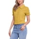 thumbnail image 4 of INSPIRE CHIC Blusas Vintage para Mujer con Cuello Peter Pan y Botones Abajo de Algodón Amarillo Jengibre S, 4 of 5