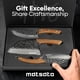 thumbnail image 4 of Juego de cuchillos de cocina Matsato de 3 piezas con cuchilla de acero inoxidable, 4 of 8