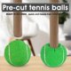 thumbnail image 2 of Bolas de tenis INSUM pre‑cortadas (paquete de 4) Walker Glide, 2 of 7
