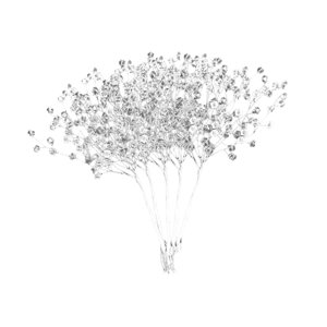 Bothyi - 20X Gotas De Cuentas Acrílicas, Aerosoles De Cuentas Transparentes, Ramitas De Flores, Regalos, Brotes, Ramas