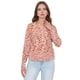 thumbnail image 1 of Blusa Mujer Cuello Mao Print Cebra Terracota Corona, 1 of 5