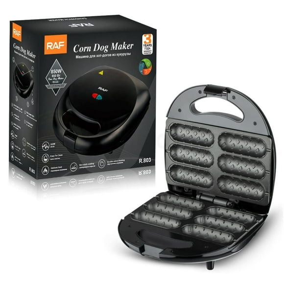Maquina Para Preparar Rollos De Salchichas 6 Unidades Raf negro
