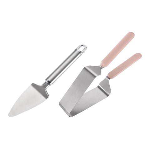 Magideal - Rebanador De Pastel De Acero Inoxidable, Utensilio De Cocina Multifunción Portátil Con Servidor De Pastel, Herramienta Elevadora De Pastel Para Postre